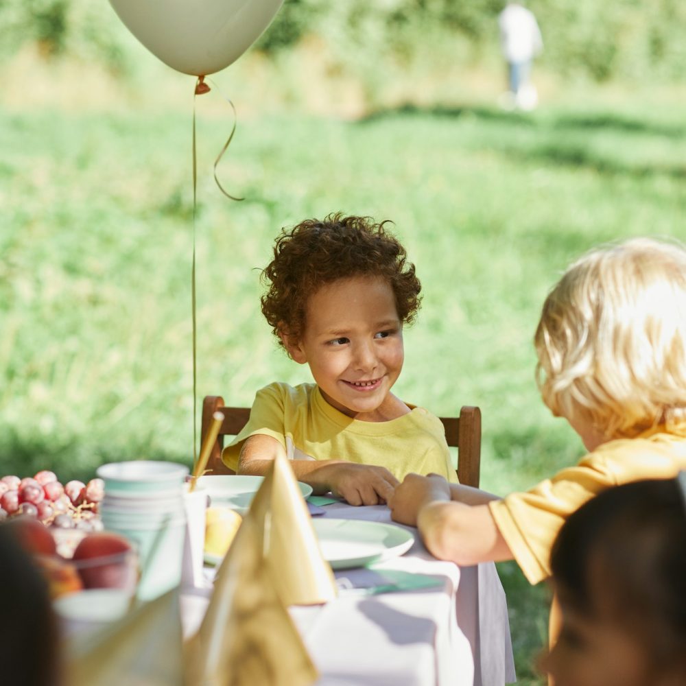 Cute Boy at Birthday Party